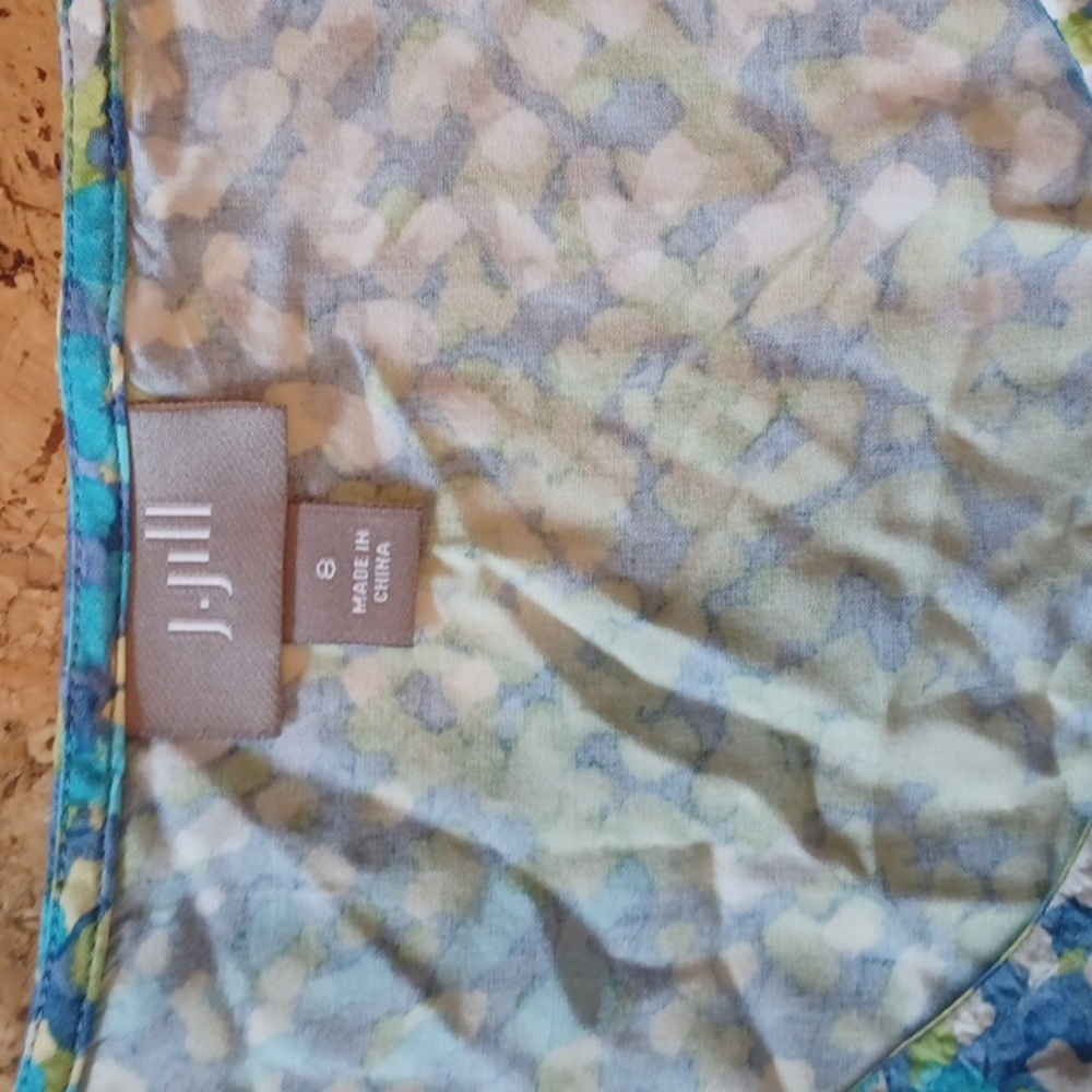 J. Jill Abstract Artsy Dot Tank Midi Sundress With Pockets Size 8 - Picture 2 of 6